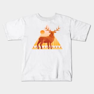 geometry deer Kids T-Shirt